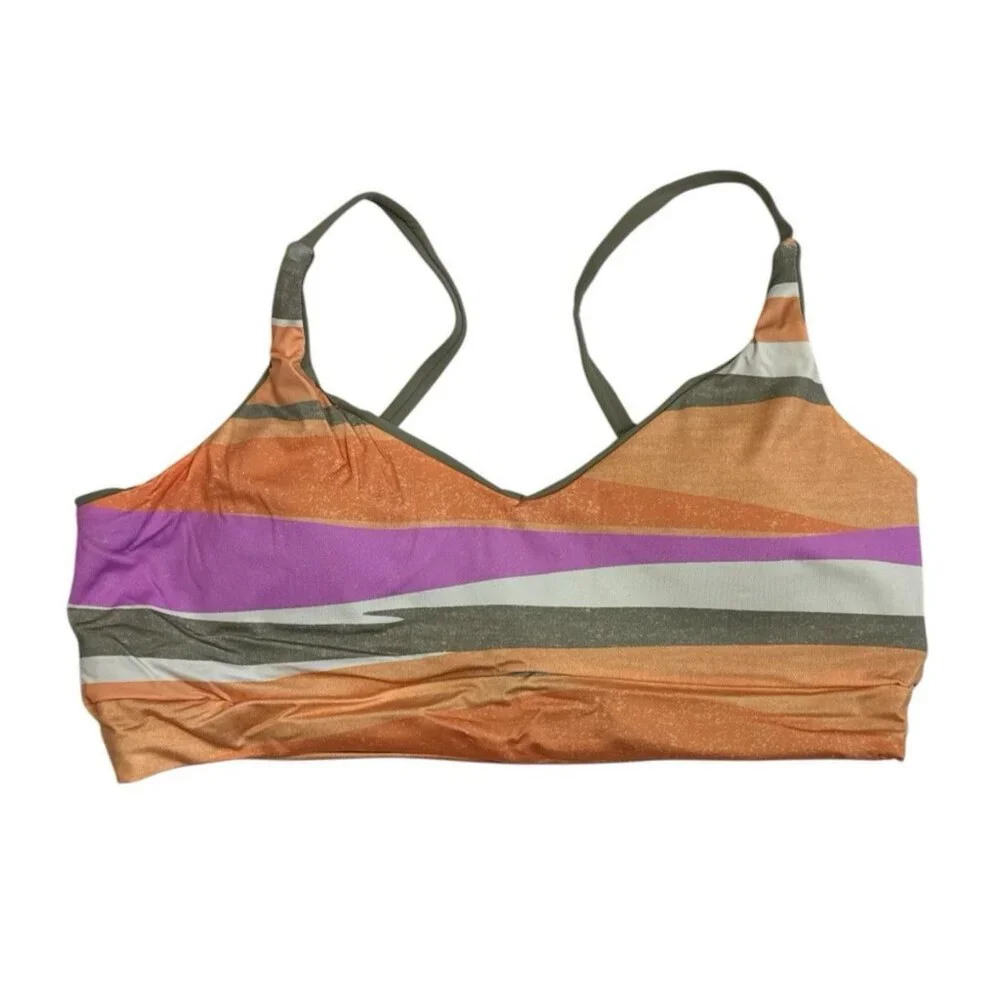 Prana Women's S Willow Falls Reversible Sporty Swim‎ Top Waves Multi NWT 9714